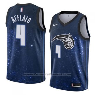 Maglia Orlando Magic Arron Afflalo #4 Citta 2018 Blu