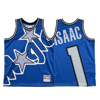 Maglia Orlando Magic Jonathan Isaac #1 Mitchell & Ness Big Face Blu