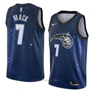 Maglia Orlando Magic Shelvin Mack #7 Citta 2018 Blu