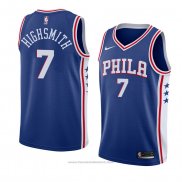 Maglia Philadelphia 76ers Haywood Highsmith #7 Icon 2018 Blu