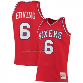 Maglia Philadelphia 76ers Julius Erving #6 Mitchell & Ness 1982-83 Rosso