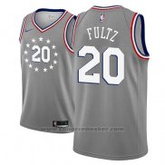 Maglia Philadelphia 76ers Markelle Fultz #20 Citta 2018-19 Grigio