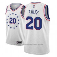 Maglia Philadelphia 76ers Markelle Fultz #20 Earned 2018-19 Grigio