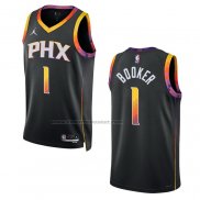 Maglia Phoenix Suns Devin Booker #1 Statement 2022-23 Nero