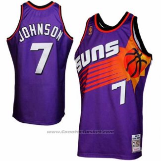 Maglia Phoenix Suns Kevin Johnson #7 Retro Viola