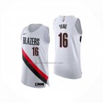 Maglia Portland Trail Blazers Hansen Yang No 16 Association Authentic 2025-26 Bianco