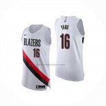 Maglia Portland Trail Blazers Hansen Yang No 16 Association Authentic 2025-26 Bianco