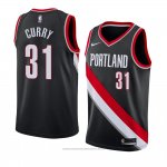 Maglia Portland Trail Blazers Seth Curry #31 Icon 2018 Nero
