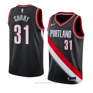 Maglia Portland Trail Blazers Seth Curry #31 Icon 2018 Nero