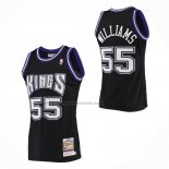 Maglia Sacramento Kings Jason Williams No 55 Mitchell & Ness 1998-99 Nero