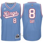 Maglia Sacramento Kings Rudy Gay #8 Retro 1985-86 Blu