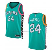 Maglia San Antonio Spurs Devin Vassell #24 Citta 2022-23 Verde