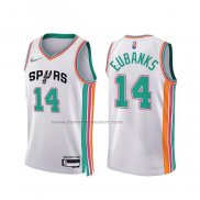 Maglia San Antonio Spurs Drew Eubanks NO 14 Citta 2021-22 Bianco