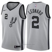 Maglia San Antonio Spurs Kawhi Leonard #2 2017-18 Grigio