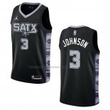 Maglia San Antonio Spurs Keldon Johnson #3 Statement 2022-23 Nero