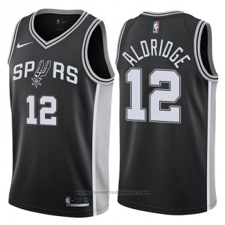 Maglia San Antonio Spurs LaMarcus Aldridge #12 2017-18 Nero