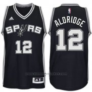 Maglia San Antonio Spurs LaMarcus Aldridge #12 Nero