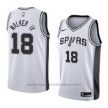 Maglia San Antonio Spurs Lonnie Walker Iv #18 Association 2018 Bianco