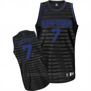 Maglia Scanalatura Moda New York Knicks Carmelo Anthony #7 Nero