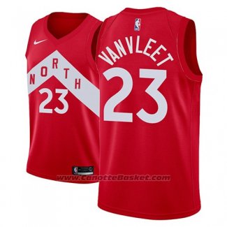 Maglia Tornto Raptors Fred Vanvleet #23 Earned 2018-19 Rosso