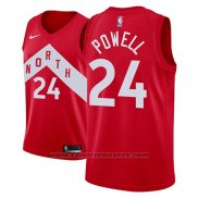 Maglia Tornto Raptors NOrman Powell #24 Earned 2018-19 Rosso