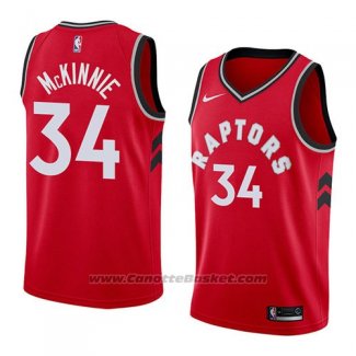 Maglia Toronto Raptors Alfonzo Mckinnie #34 Icon 2018 Rosso