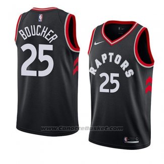 Maglia Toronto Raptors Chris Boucher #25 Statement 2018 Nero