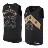 Maglia Toronto Raptors Malachi Richardson #23 Citta 2018 Nero2