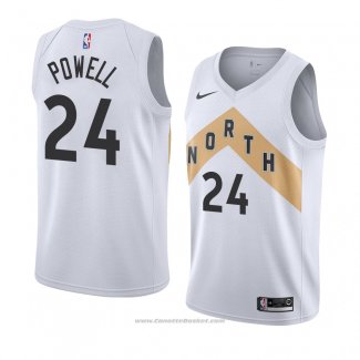 Maglia Toronto Raptors Norman Powell #24 Citta 2018 Bianco