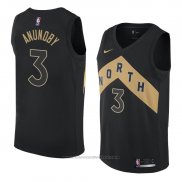 Maglia Toronto Raptors Og Anunoby #3 Citta 2018 Nero