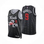 Maglia Toronto Raptors Rj Barrett No 9 Citta 2025-26 Nero