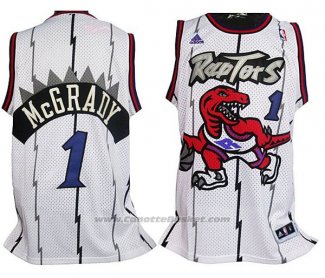 Maglia Toronto Raptors Tracy McGrady #1 Retro Bianco