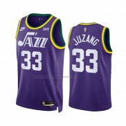 Maglia Utah Jazz Johnny Juzang #33 Classic 2023-24 Viola