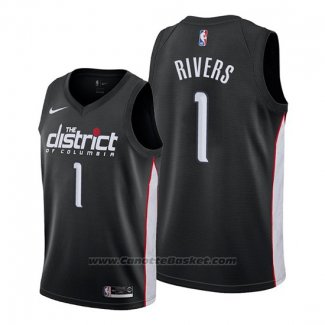 Maglia Washington Wizards Austin Rivers #1 Citta Edition Nero