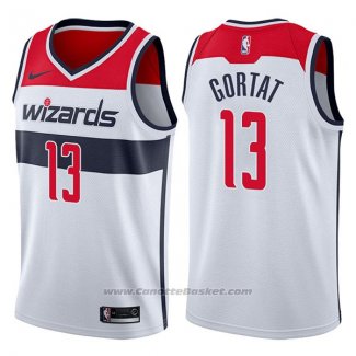 Maglia Washington Wizards Marcin Gortat #13 Association 2017-18 Bianco