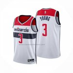 Maglia Washington Wizards Trae Young No 3 Association 2025-26 Bianco