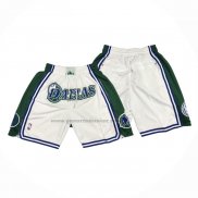 Pantaloncini Dallas Mavericks Citta Just Don Bianco