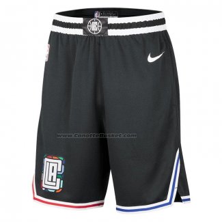 Pantaloncini Los Angeles Clippers Citta 2022-23 Nero