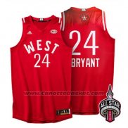 Maglia All Star 2016 Kobe Bryant #24 Rosso