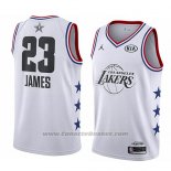 Maglia All Star 2019 Los Angeles Lakers Lebron James #23 Bianco