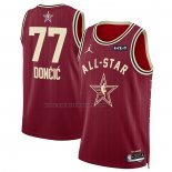 Maglia All Star 2024 Dallas Mavericks Luka Doncic #77 Rosso