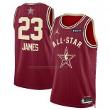 Maglia All Star 2024 Los Angeles Lakers LeBron James #23 Rosso