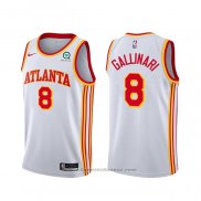 Maglia Atlanta Hawks Danilo Gallinari #8 Association 2020-21 Bianco