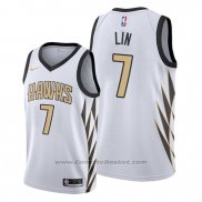 Maglia Atlanta Hawks Jeremy Lin #7 Citta Edition Bianco