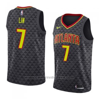 Maglia Atlanta Hawks Jeremy Lin #7 Icon 2018 Nero