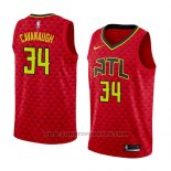 Maglia Atlanta Hawks Tyler Cavanaugh #34 Statement 2018 Rosso