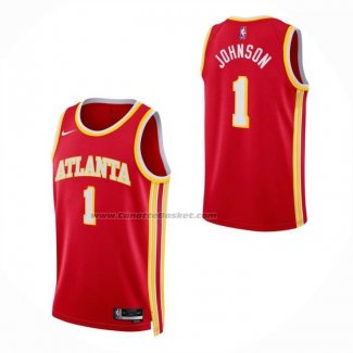 Maglia Bambino Atlanta Hawks Jalen Johnson No 1 Icon 2026-27 Rosso