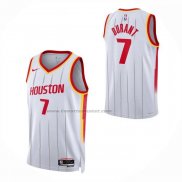 Maglia Bambino Houston Rockets Kevin Durant No 7 Association 2026-27 Bianco
