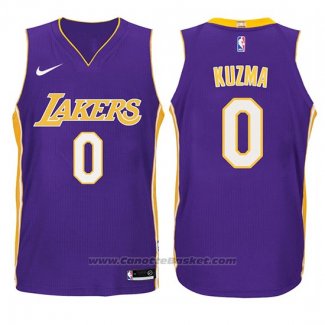 Maglia Bambino Los Angeles Lakers Kyle Kuzma #0 Statement 2017-18 Viola