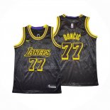 Maglia Bambino Los Angeles Lakers Luka Doncic No 77 2024-25 Nero